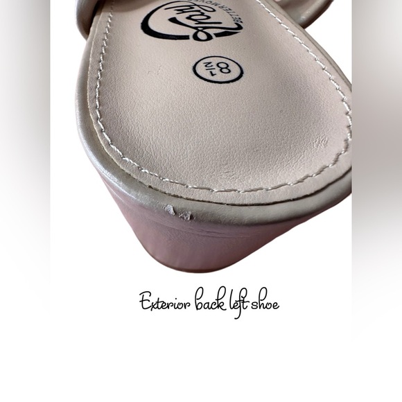 NEW Women's Sandals, Square Toe, 2inch Chunky Block Heels Tan Size 8.5 - Picture 11 of 15